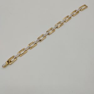 Pulsera eslabón y barra