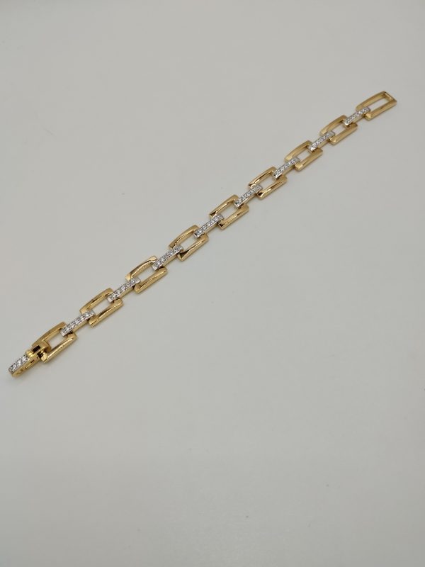 Pulsera eslabón y barra