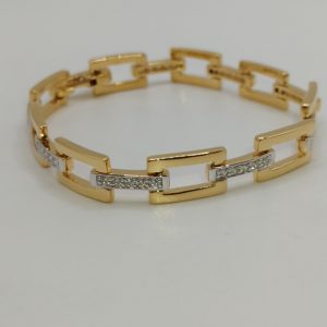 Pulsera eslabón y barra