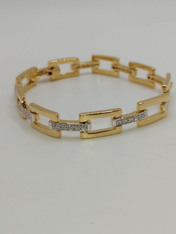 Pulsera eslabón y barra