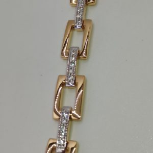 Pulsera eslabón y barra
